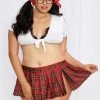 Dreamgirl Queen Size Homeroom Hottie Sexy Schoolgirl – Red – Queen Size -Online Sex Shops 11046XMUL OSX 1