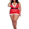 Dreamgirl Santa Cutie Halter Bralette & Mini Skirt Set – OSQ -Online Sex Shops 12402X RED OSX 1
