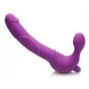 ROYAL REVOLVER Vibrating Silicone Strapless Strap On – Purpl -Online Sex Shops AF456 1