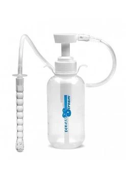 Pump Action Enema Bottle W/ Nozzle – Transparent