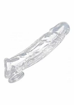 Realistic Clear Penis Enhancer And Ball Stretcher – Transparent