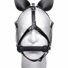 Dark Horse Pony Head Harness With Silicone Bit – Black