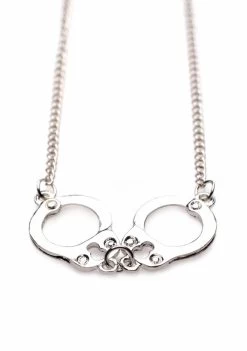 Cuff Her Handcuff Necklace – Silver