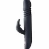Royal Rabbits Bunny Thrust 10X Thrusting Rabbit Vibrator – Black