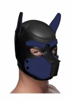 Neoprene Puppy Hood – Black And Blue