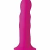 Squeezable Wavy Dildo – Pink -Online Sex Shops AG328 PINK 1