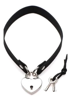 Lock-It Heart Lock And Key Choker