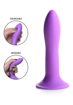 Squeezable Slender Dildo – Purple