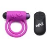 Silicone Cock Ring & Bullet With Remote Control – Purple -Online Sex Shops AG572 PURPLE 1