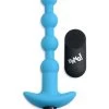 Vibrating Silicone Anal Beads & Remote Control – Blue -Online Sex Shops AG614 BLUE 1