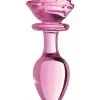 Glass Large Anal Plug – Pink Rose -Online Sex Shops AG650 LARGE 1