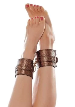 The Infatuation Ankle Cuffs – Bronze