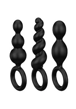 Satisfyer Booty Call Plugs Set Of 3 – Black