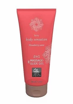 SHIATSU Massage- & Glide Gel 2in1 Strawberry