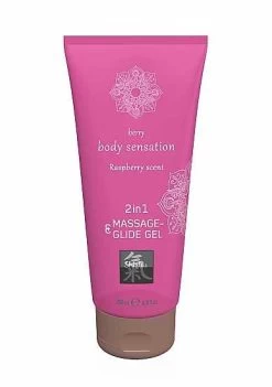 SHIATSU Massage- & Glide Gel 2in1 Raspberry