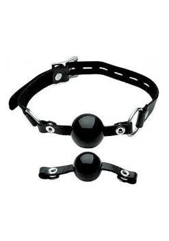 Interchangeable Silicone Ball Gag Set – Black 1