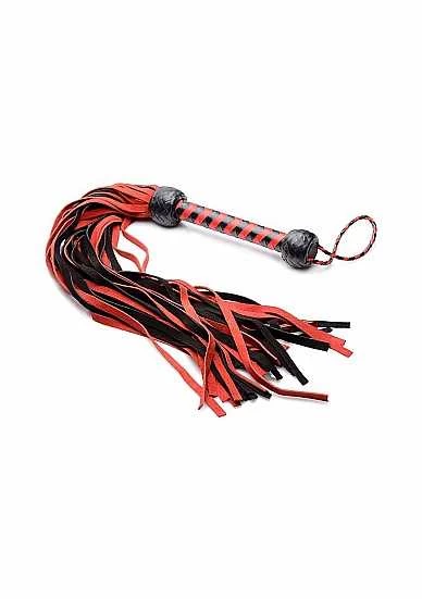 Black And Red Suede Flogger 3 Black And Red Suede Flogger