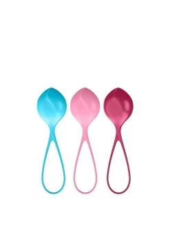 Satisfyer Strengthening Balls Kegel Set Of 3 – Turquoise/Red/Pink
