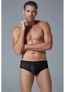 Leopard Brief – Black – L/XL