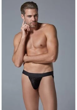 Leopard Jockstrap – Black – L/XL