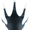 Leather Sling With Blue Piping – 5 Points – Black 1 Leather Sling With Blue Piping – 5 Points – Black -Online Sex Shops MS22484 1