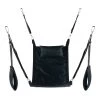 Rectangular Canvas Sling – 4 Points – Full Set – Black -Online Sex Shops MS31830 1
