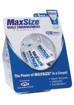 Swiss Navy MAX Size – Enhancement Creme Voor Mannen – Fishbowl – 50 Stuks
