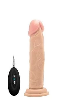 Vibrating Realistic Cock – 8″ – Skin