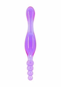 Seven Creations Jelly Anal Beads And Plug – Purple