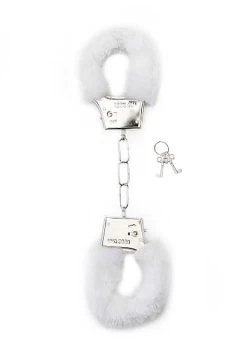 Furry Handcuffs – White