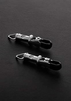 Triune – 2 Barrel Tit Clamps With 3- Gemstone
